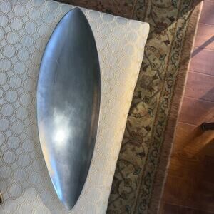 Vtg Nambe Alloy Metal Bread Tray mid-century modern Sculpture Servewear 550